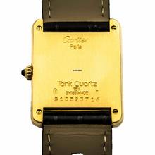 Thumbnail von Cartier Tank Française Gold 750 18kt Leder Revison bei Cartier Garantie
