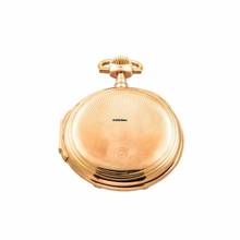 Thumbnail von A. Lange & Söhne Louis XV Taschenuhr Gelbgold 1908 Archivauszug Revision beim Hersteller