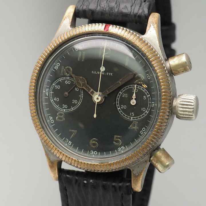  Tutima Glashütte Tutima Luftwaffe Chronograph WW2 Urofa 59 Vintage RARE </h1> 