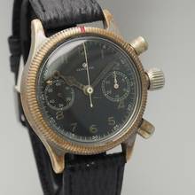 Thumbnail von Tutima Glashütte Tutima Luftwaffe Chronograph WW2 Urofa 59 Vintage RARE </h1>