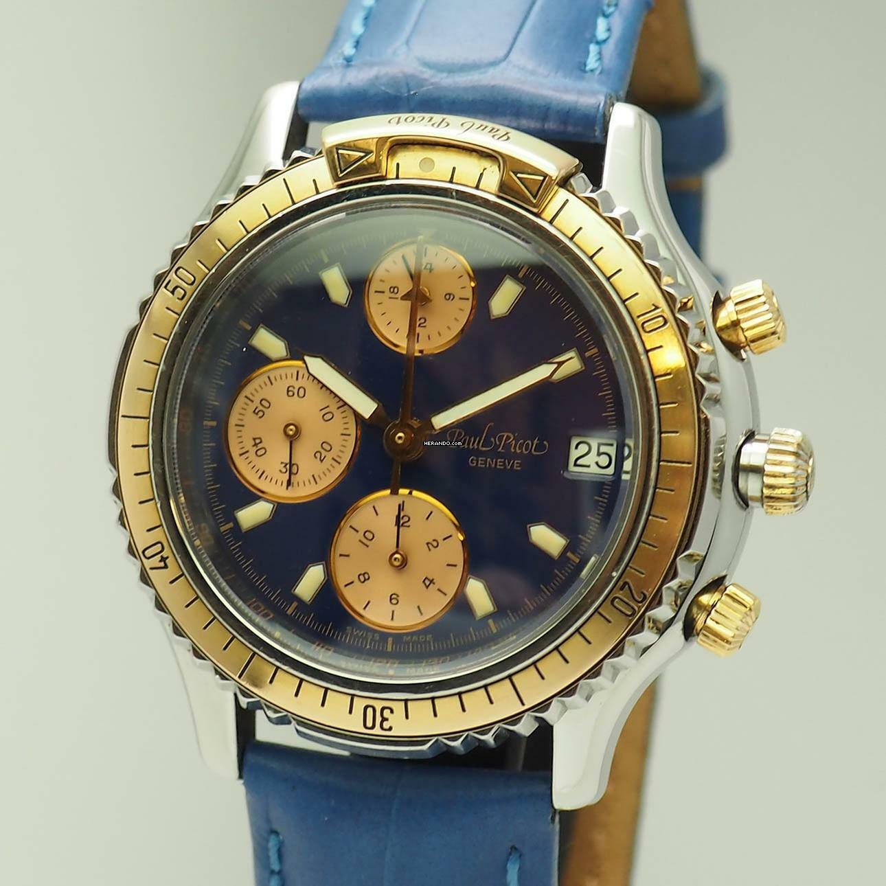 Thumbnail von Paul Picot U-Boot Chronograph Lemania 5100 Stahl/Gold 18k Box+Papiere