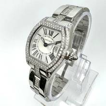 Thumbnail von Cartier Roadster Quartz 31mm Steel 2.2TCW Diamond Watch </h1>