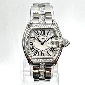  Cartier Roadster Quartz 31mm Steel 1.43TCW Diamond Watch </h1> 
