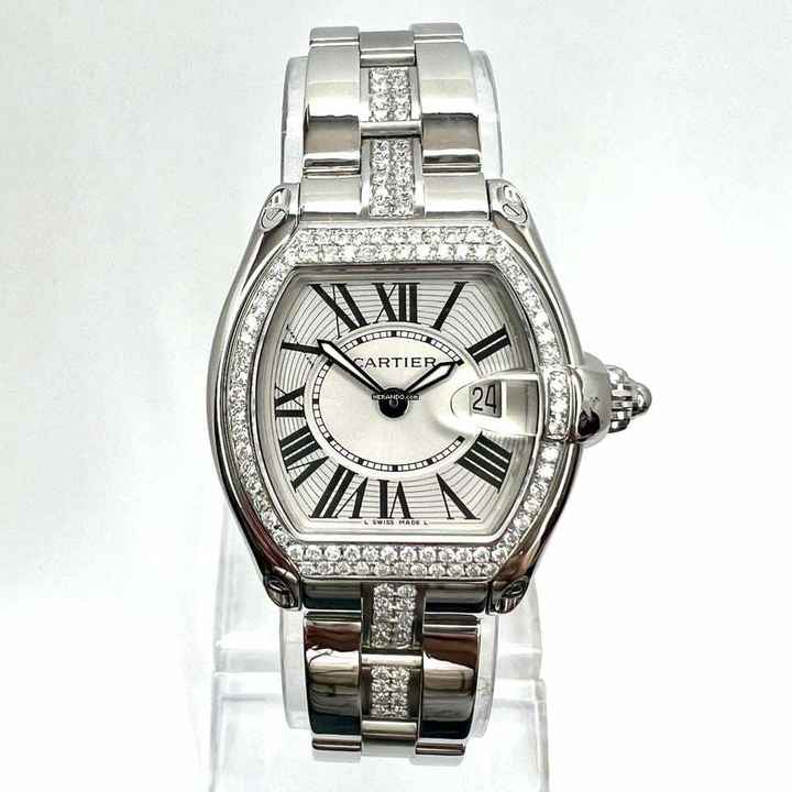  Cartier Roadster Quartz 31mm Steel 1.43TCW Diamond Watch </h1> 