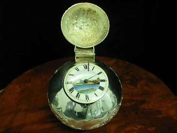  Geo Ellison London Kutscheruhr Spindeluhr Mit Schnecke & Kette </h1> 