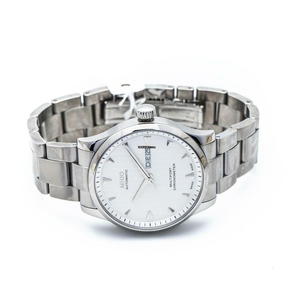 Thumbnail von Mido Multifort M005.431.11.031.00 - Multifort Automatic Silver Dial Stainless Steel Men's Watch </h1>