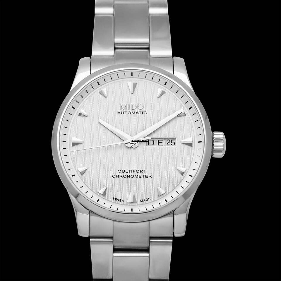 Thumbnail von Mido Multifort M005.431.11.031.00 - Multifort Automatic Silver Dial Stainless Steel Men's Watch </h1>