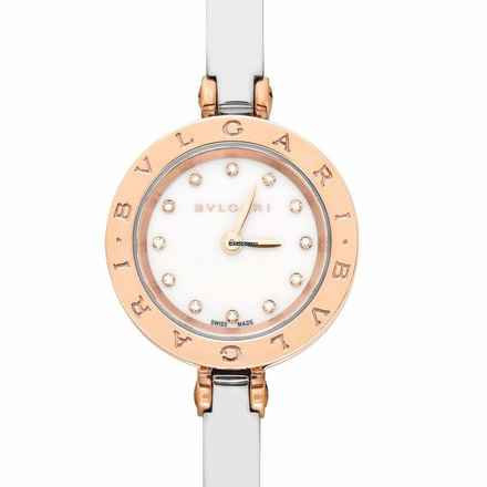  Bulgari B.Zero1 102418 - B.Zero1 Quartz White Dial 18kt Rose Gold Ladies Watch </h1> 