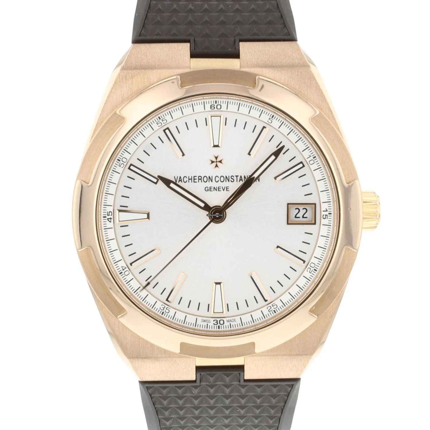  Vacheron Constantin Overseas 4500V Rose Gold Silver Dial  