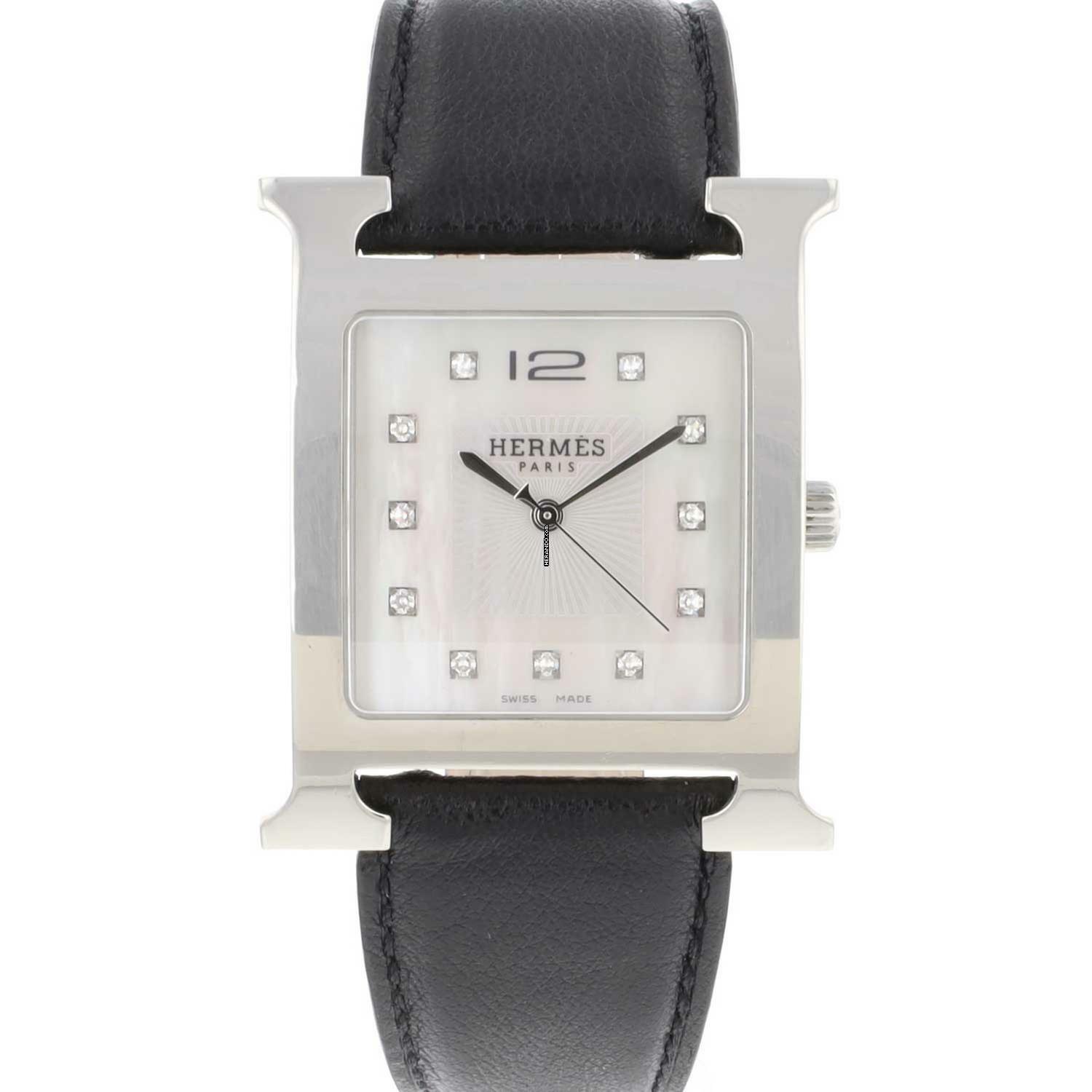 Hermès Heure H Diamond MoP Dial </h1>