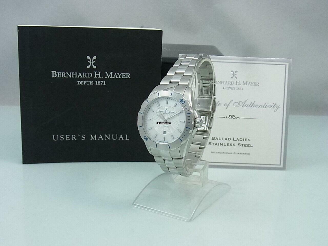 Bernhard H. Mayer Ballad Automatik Saphirglas Limited Edition Damenuh Bh04/cw </h1> 
