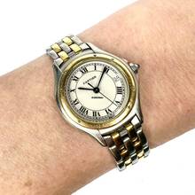 Thumbnail von Cartier Panthère COUGER Quartz 27mm 2 Row Gold Watch </h1>