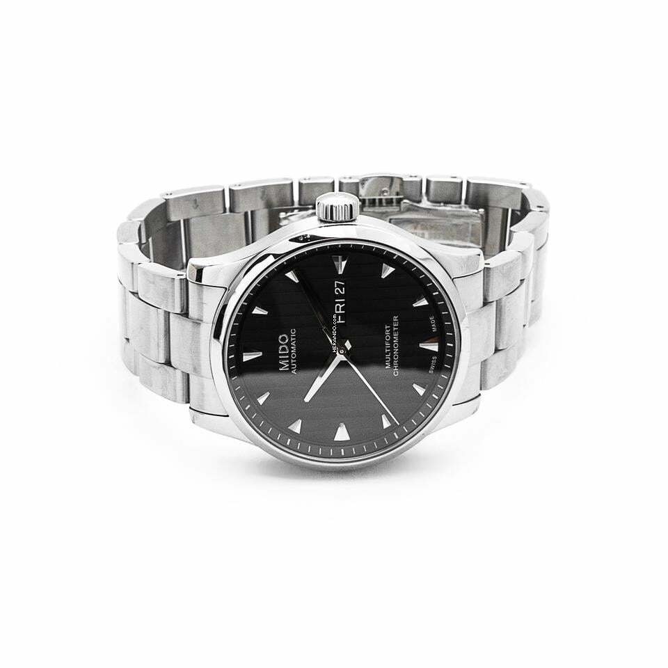 Thumbnail von Mido Multifort M005.431.11.441.00 - Multifort Automatic Black Dial Stainless Steel Men's Watch </h1>