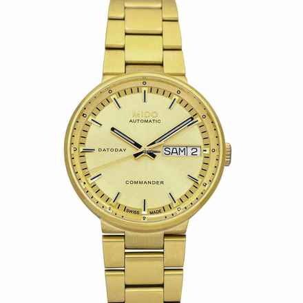 Mido Commander M014.230.33.021.00 - Commander II Automatic Gold-tone Dial Stainless Steel Ladies Watch </h1> 