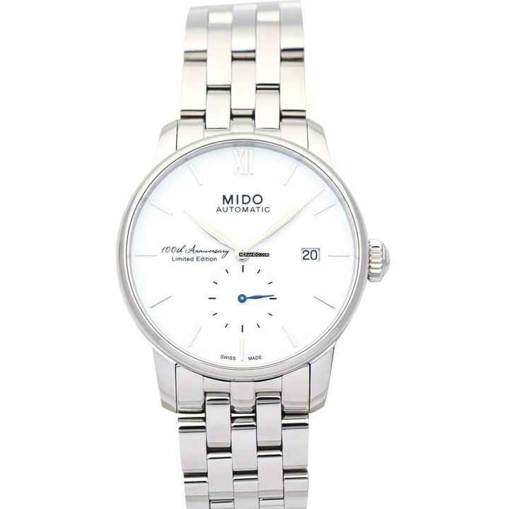  Mido Baroncelli III M8608.4.26.1 - Baroncelli III Automatic White Dial Stainless Steel Men's Watch </h1> 