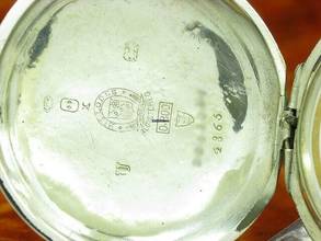 Thumbnail von K. Serkisoff & Co. 800 Silber Savonette Osmanische Taschenuhr Schlüsselaufzug </h1>