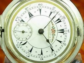 Thumbnail von K. Serkisoff & Co. 800 Silber Savonette Osmanische Taschenuhr Schlüsselaufzug </h1>