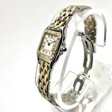 Thumbnail von Cartier Panthère Quartz 23mm 2 Row Gold 0.33TCW Diamond Watch </h1>