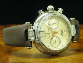 Thumbnail von Basilika Amber Edelstahl Handaufzug Damenuhr Diamant Besatz / Ref 3133.7887702d </h1>