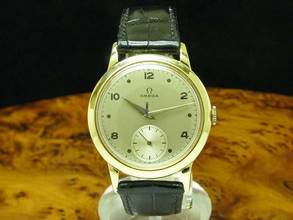 Thumbnail von Omega 18kt 750 Gold Handaufzug Herrenuhr Von Ca 1950 / Ref 2684 / Kaliber 266 </h1>