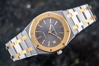 Thumbnail von Audemars Piguet Royal Oak 14486 | Full Set | Cufflinks | AP Service Dec 2022 </h1>