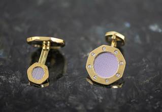 Thumbnail von Audemars Piguet Royal Oak 14486 | Full Set | Cufflinks | AP Service Dec 2022 </h1>