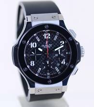 Thumbnail von Hublot Big Bang 44 mm Chronograph Stahl Keramik Racing Dial Rubber Strap Luxury 44mm </h1>