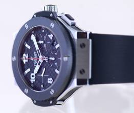 Thumbnail von Hublot Big Bang 44 mm Chronograph Stahl Keramik Racing Dial Rubber Strap Luxury 44mm </h1>