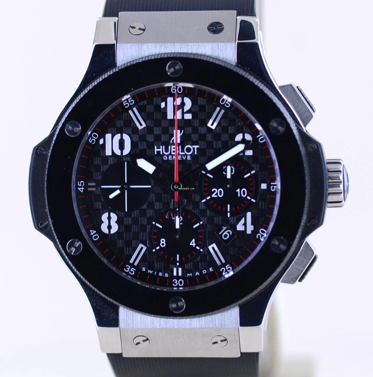  Hublot Big Bang 44 mm Chronograph Stahl Keramik Racing Dial Rubber Strap Luxury 44mm </h1> 