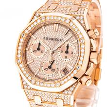 Thumbnail von Audemars Piguet Royal Oak Chronograph 41 Chronograph Rose Gold ORIGINAL ICED OUT Diamonds 50th Anniversary 26242OR
