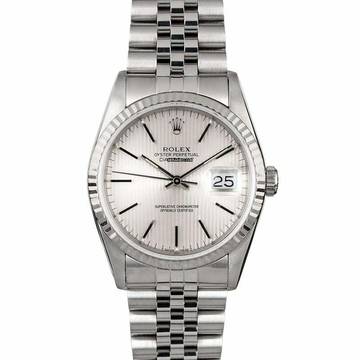  Rolex Datejust 36 16234 - Datejust Silver Tapestry Dial Jubilee Bracelet </h1> 