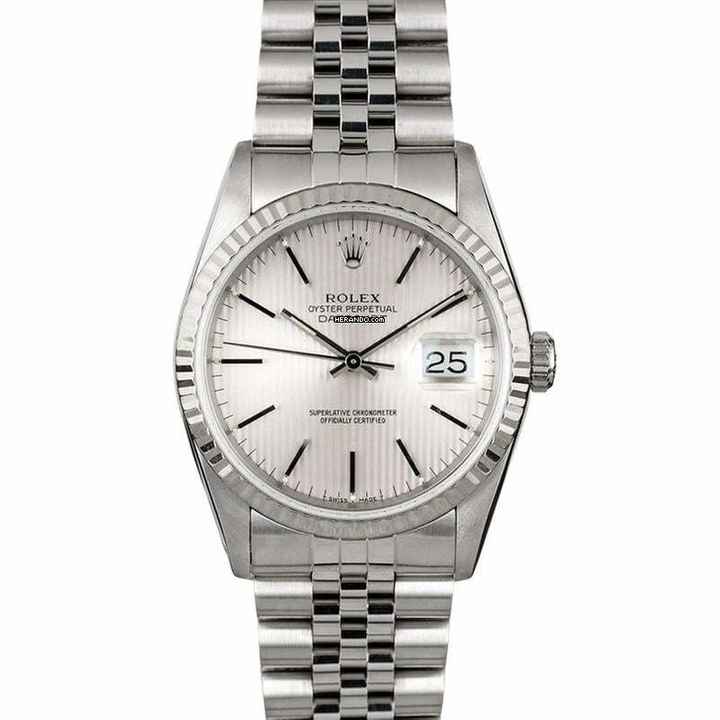  Rolex Datejust 36 16234 - Datejust Silver Tapestry Dial Jubilee Bracelet </h1> 