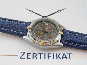 Thumbnail von Breitling Chronomat Stahl Gold Klassiker im sehr schönen Zustand Hai Band </h1>