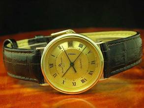Thumbnail von Baume & Mercier 18kt 750 Gold Herrenuhr / Ref 15205 / Kaliber Eta 255.111 </h1>