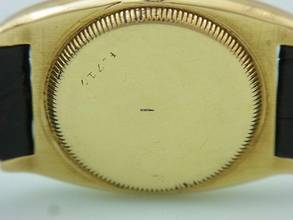 Thumbnail von Rolex Oyster Bubble Black 18k/750 Gold Handaufzug Kl. Sekunde Vintage Herrenuhr </h1>