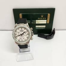 Thumbnail von Rolex Daytona Ouro Branco & Diamantes & Madrepérola Factory 40mm Completo