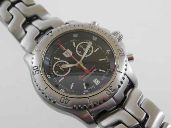 TAG Heuer Link Quarz Searacer Herrenuhr 42mm Chronograph mit Stahlband im Top Zustand </h1> 