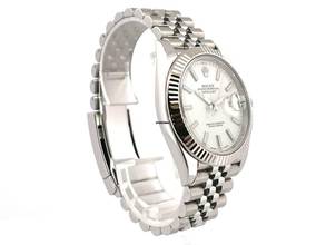 Thumbnail von Rolex Datejust 41 Edelstahl Weißgold 126334 Weiß Jubile-Band </h1>
