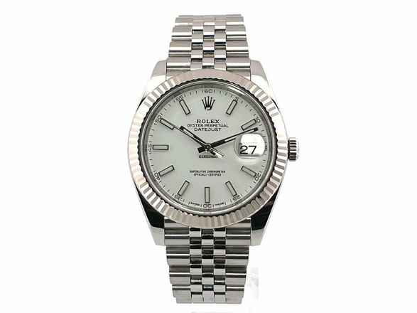  Rolex Datejust 41 Edelstahl Weißgold 126334 Weiß Jubile-Band </h1> 