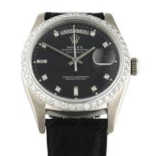 Thumbnail von Rolex Day-Date 36 Black Factory Diamonds Ref.18049 </h1>