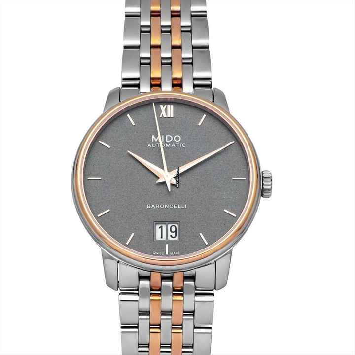  Mido Baroncelli III M027.426.22.088.00 - Baroncelli III Automatic Grey Dial Stainless Steel Men's Watch </h1> 