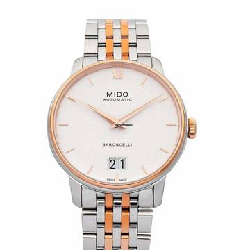  Mido Baroncelli III M027.426.22.018.00 - Baroncelli III Automatic White Dial Stainless Steel Men's Watch </h1> 
