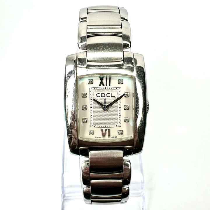  Ebel Brasilia Quartz 23mm Steel Diamond Watch </h1> 