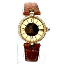 Thumbnail von Cartier VERMEIL 24mm Quartz GP Argent 0.68TCW Diamond Watch </h1>