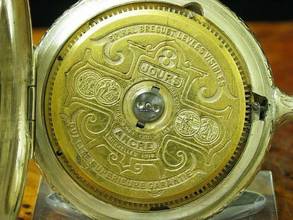 Thumbnail von Hebdomas 8 Jours Neusilber Open Face Taschenuhr / Durchmesser 50,0 Mm </h1>