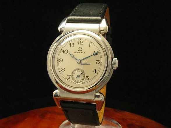  Omega Kuhhorn Edelstahl Handaufzug Herrenuhr Von Ca. 1935 / Kaliber 26.5s0b T2 </h1> 