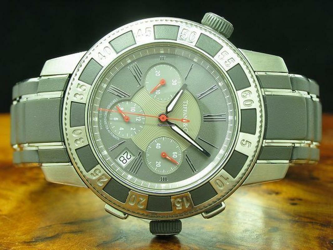 Thumbnail von Tiffany & Co. Resonator T-57 Edelstahl Automatik Herrenuhr / Kaliber Eta 2894-2 </h1>