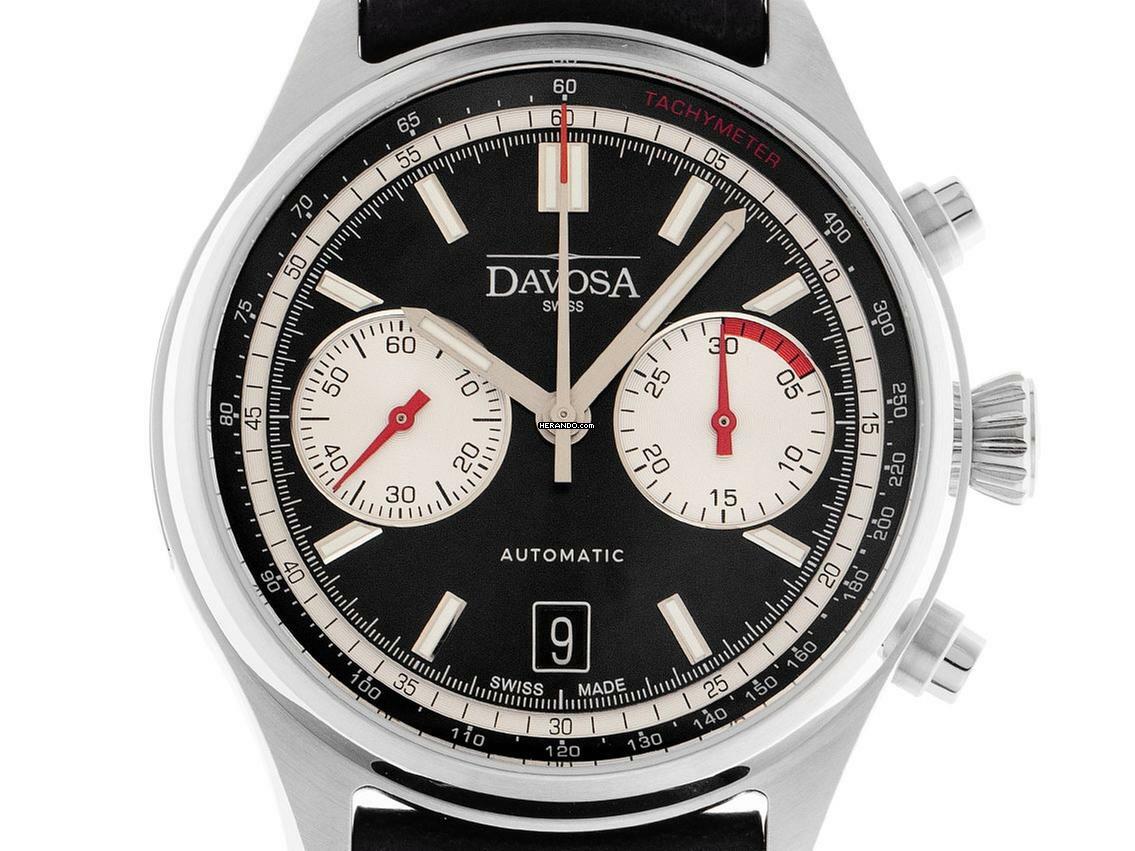  Davosa Newton Pilot Rally Chronograph limitiert Ref.161.536.55 Full Set Neu 