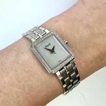 Thumbnail von Piaget Protocole Quartz 20mm 18K White Gold FACTORY DIAMONDS Watch </h1>