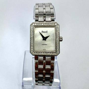  Piaget Protocole Quartz 20mm 18K White Gold FACTORY DIAMONDS Watch </h1> 
